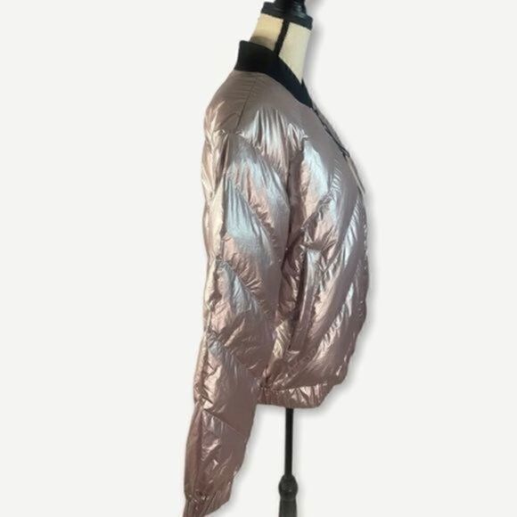Noize Amber M Metallic Bomber Jacket Vegan Large - Picture 9 of 15